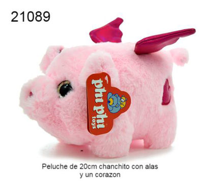 Imagen de PELUCHE CHANCHITO CON ALAS 20 CM 7.24